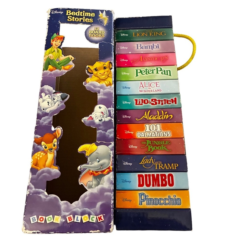 Disney Bedtime Stories Mini Board Book Set (12 Books) - Picture 2 of 4